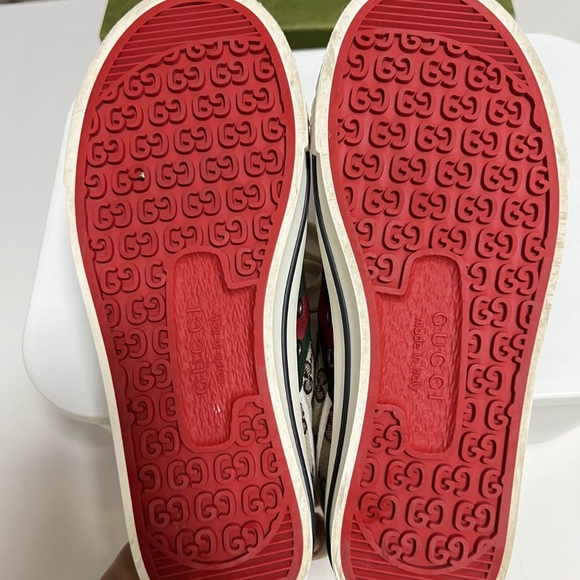 GUCCI DISNEY Sneakers Men Mickey Mouse Ace Disney GG Tennis 1977 Size 9 - Picture 4 of 5